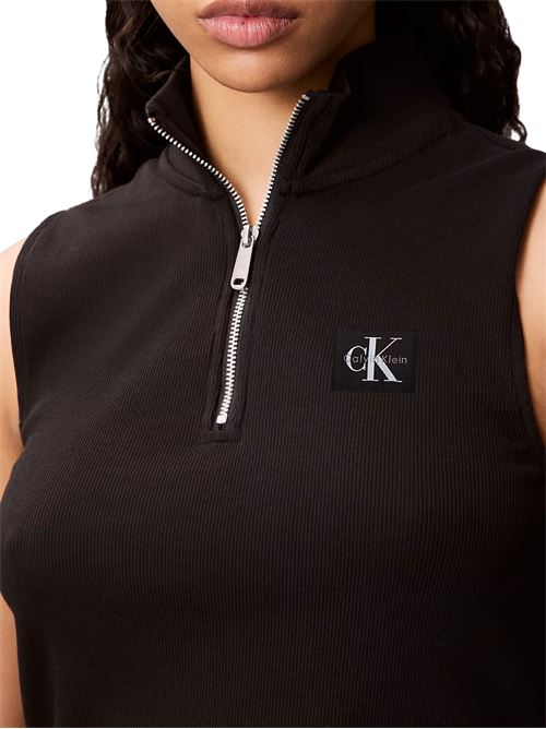 Canotta nera in cotone Calvin Klein Jeans | LV047C909GUB1